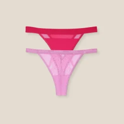 Lounge Underwear Höschen | Limitierte Edition Mesh/Royal String (2er Pack) -